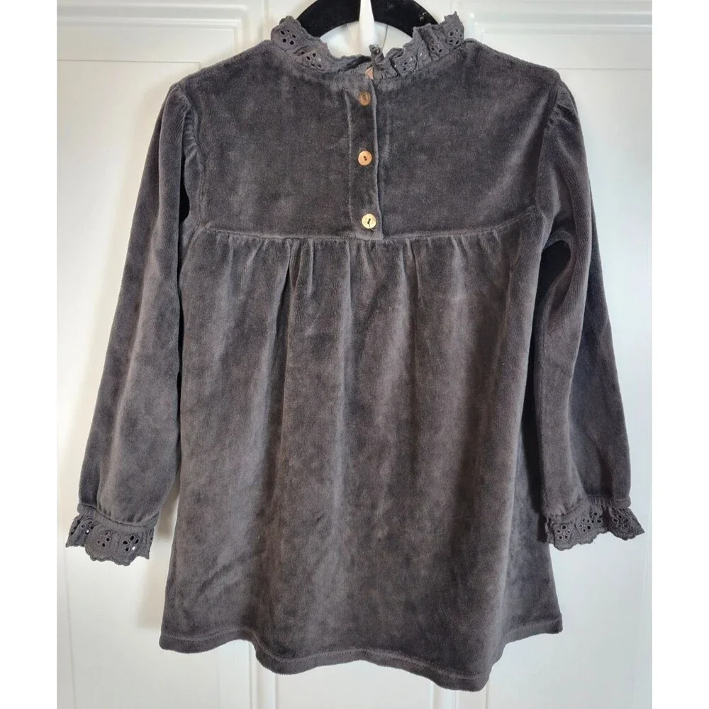 Buho Girls Velvet Long Sleeve Dress Size 24M